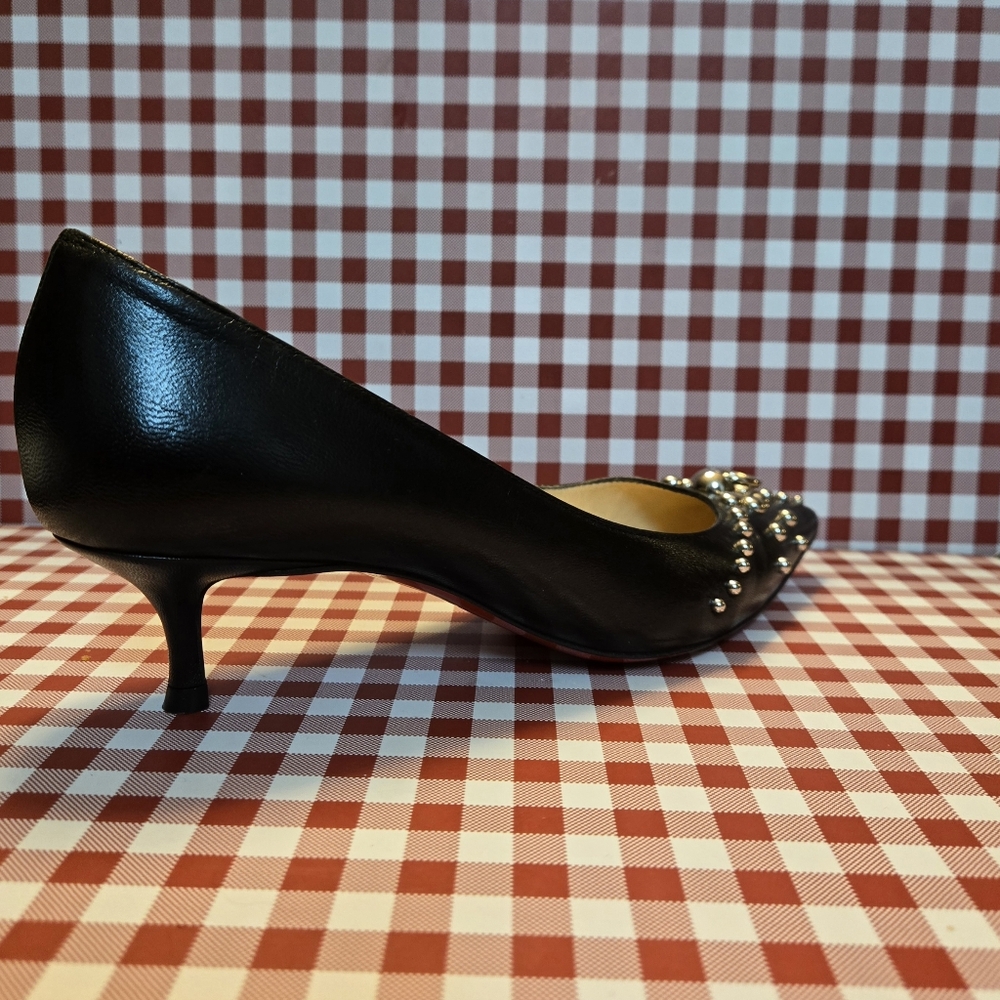 Christian Louboutin Black Heels with Silver Accents - Picture 7 of 7